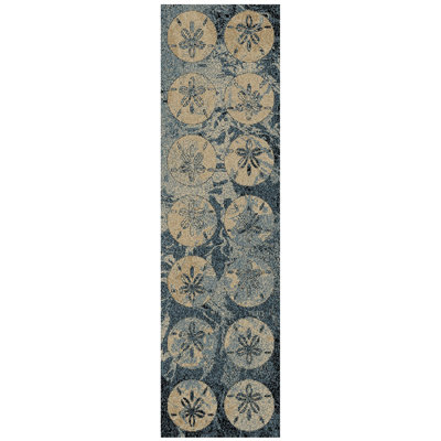 Tapis bleu Alleyna