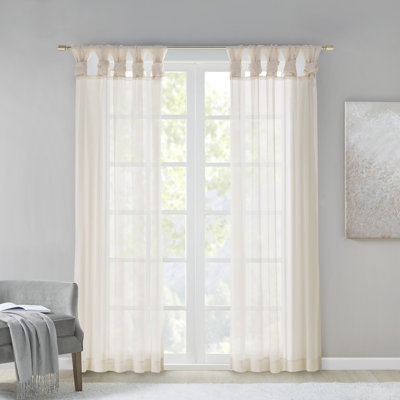 Paire de rideaux transparents Baisden Lester 