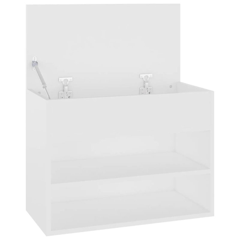 4 Pair Shoe Storage Bench, White