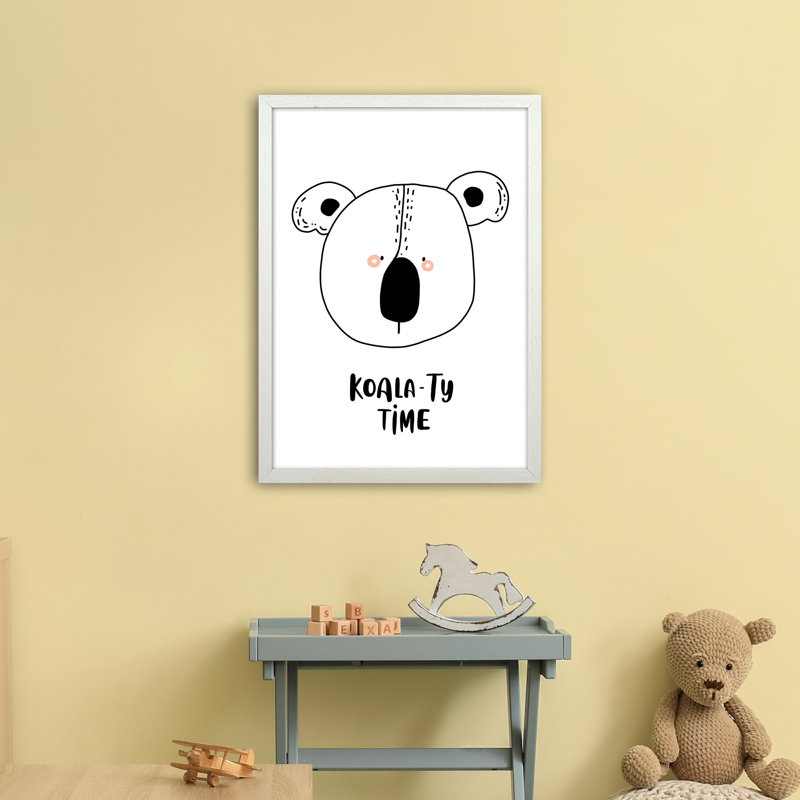 Koala by Miniofmine - Print, 63cm H x 46cm W x 3cm D, Brown Framed
