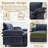 Enn 124 "W Modular Sectional, Wireless Charge, Blue Tooth Speaker, Double-layer Cushion-1705677412