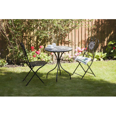 Round 3 - Piece 2 - Person 60Cm L Outdoor Bistro Set