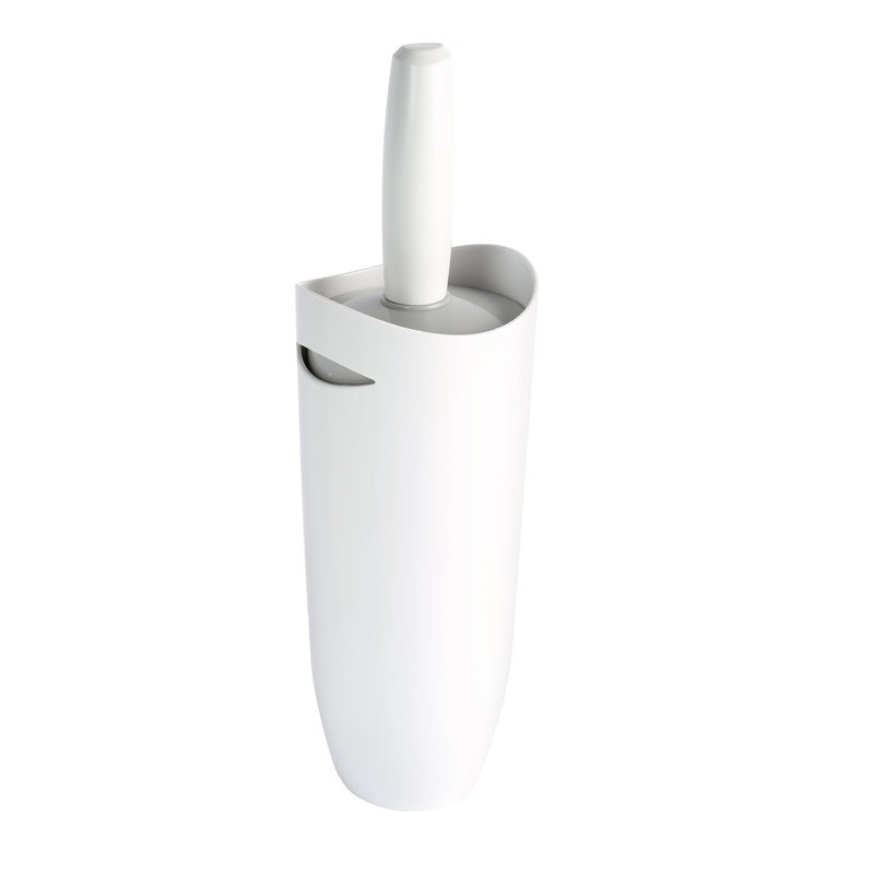 Plastic Free-Standing Toilet Brush and Holder