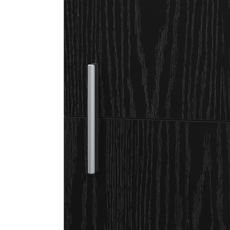 Highboard 45X42.5X185 Cm Engineered Wood, Black Oak