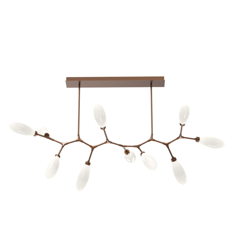 Fiori 10 - Light Dimmable LED Modern Linear Chandelier