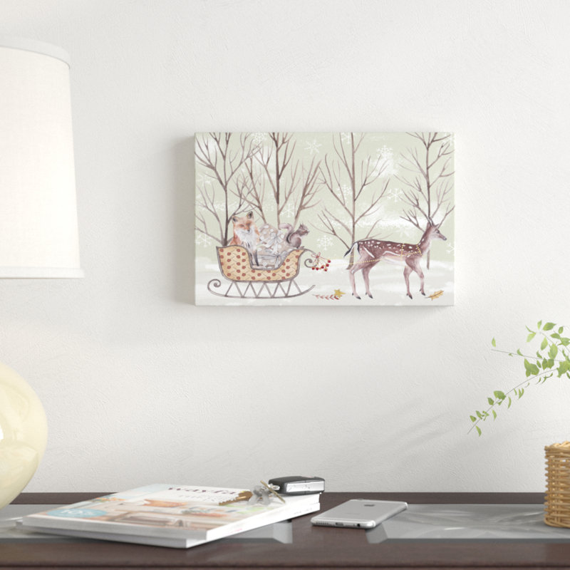Christmas Time I by Melissa Wang - Wrapped Canvas Print, 20cm H x 30cm W