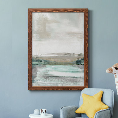 Summer Teal I - peinture sur toile encadrée