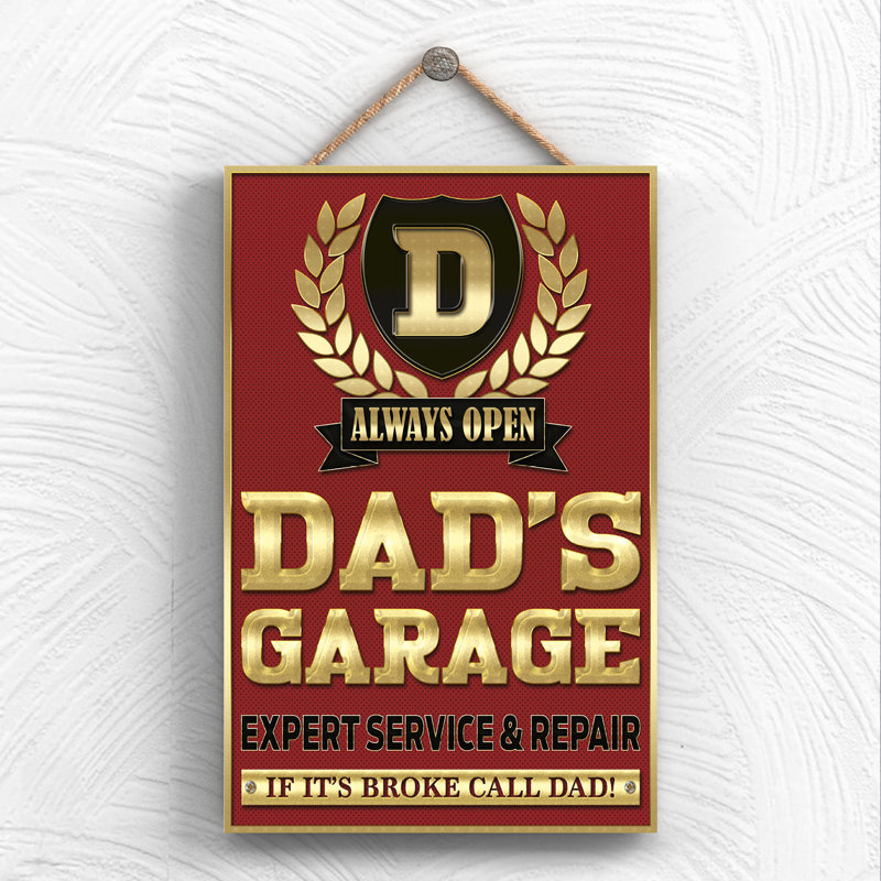 Dads Garage Expert Service - Print on MDF