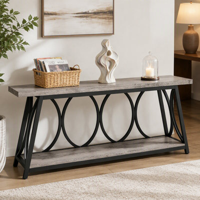 2-Tier Console Table Sofa Table
