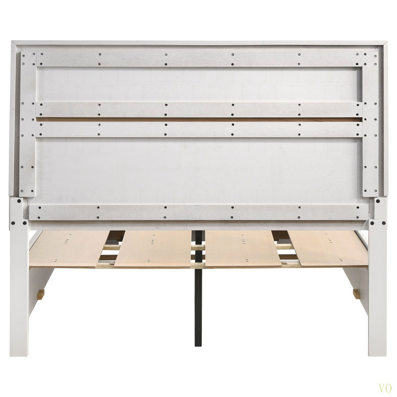 Orchid Storage Bed, White, Queen
