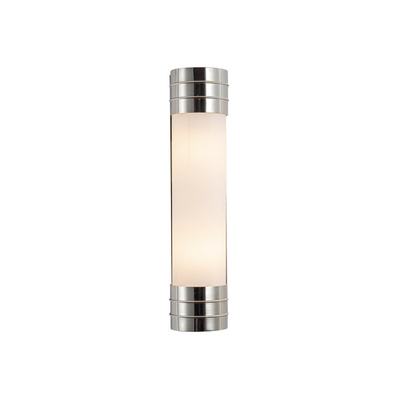 Éclairage pour meuble-lavabo 2 lumières Willard, Nickel poli, Opale mat