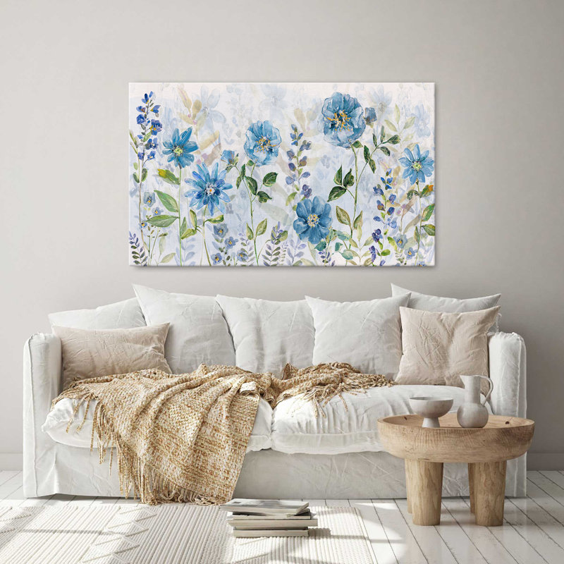 «Spring Awakening Garden» par Sally Swatland, reproduction sur toile, H 18 po x l 30 po x P 1 po