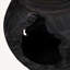 Vase de table 14 "en bois massif noir avec détails sculpturaux