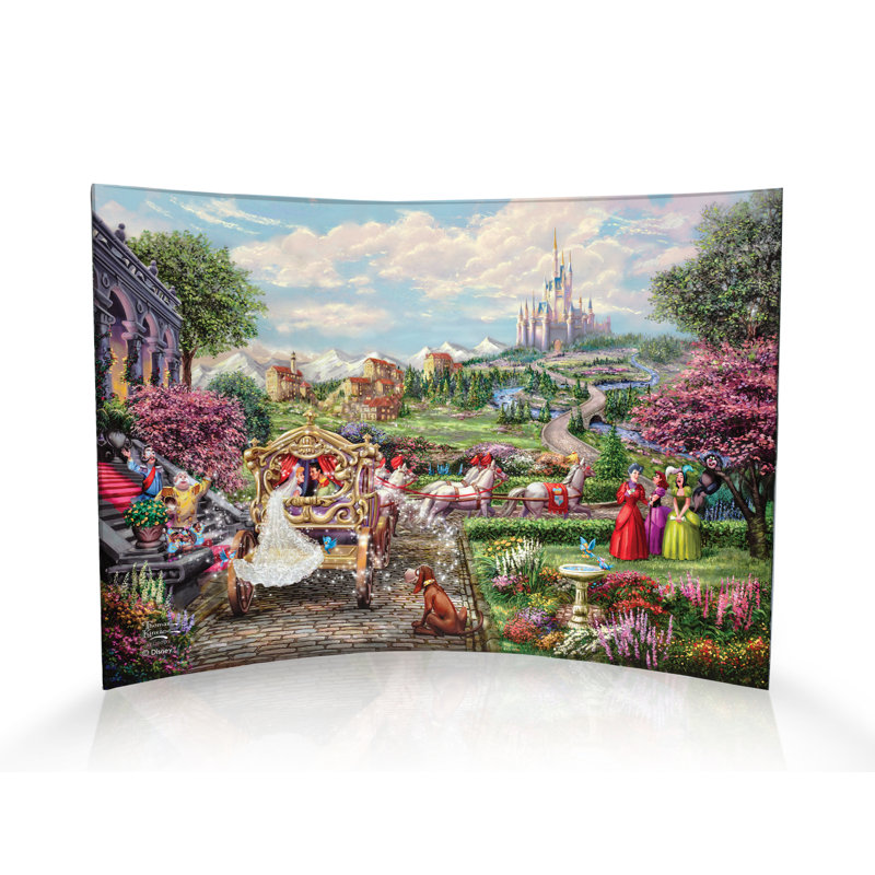 Imprimé acrylique incurvé Disney (Cinderella Happily Ever After)