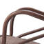 Chaise berçante tissée en rotin