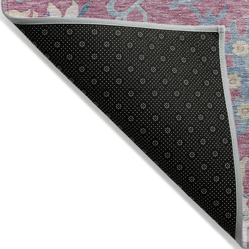Eugene Pink Washable Indoor-Outdoor Rug - , 8' x 10'