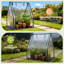 36 po x 36 po x 43 po Serre en PVC transparent avec sous-tapis en PE