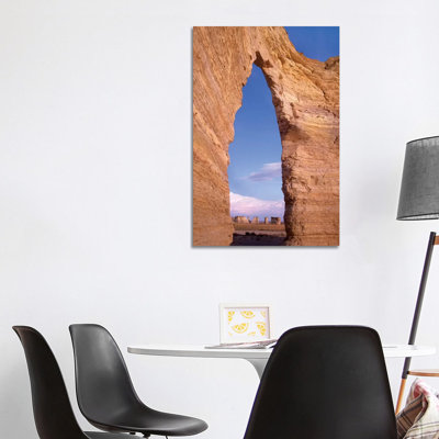 Arch In Monument Rocks National Landmark, Kansas I by Tim Fitzharris - Wrapped Canvas Print