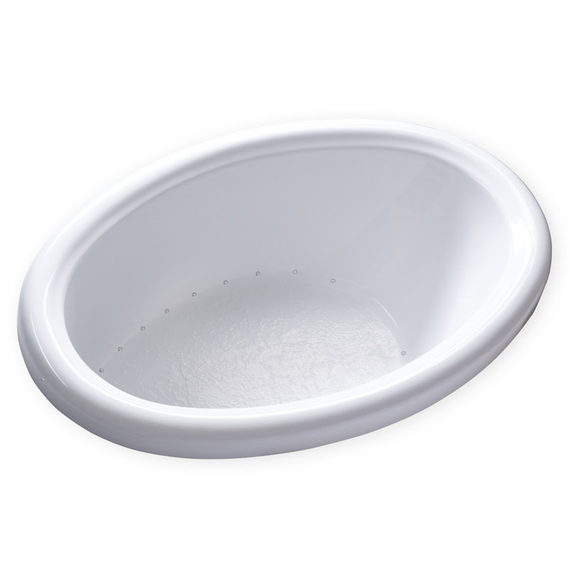 58'' x 39'' Drop-In Air Acrylic Bathtub, Left