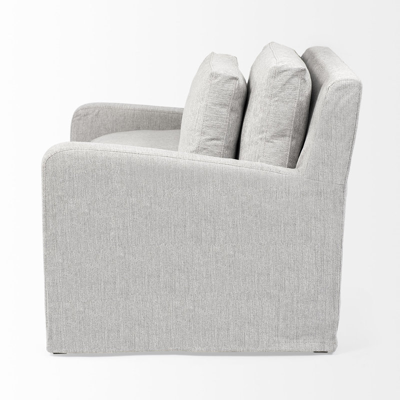 Nessa Upholstered Club Chair, Frost Gray