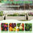 43.32"w Resin Raised Garden Bed Planter Box(Light Brown/Gray)-1952663764