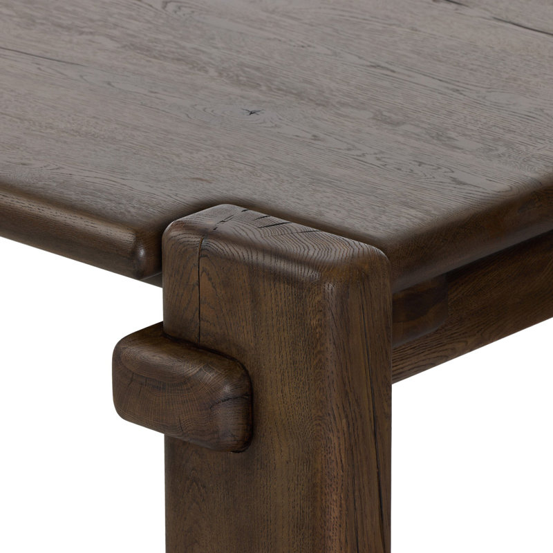 Marcia Solid Oak Dining Table, Gray Reclaimed French Oak