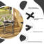 Paiten Round Iron Outdoor Side Table - 48 cm W 45 cm D-2072496311