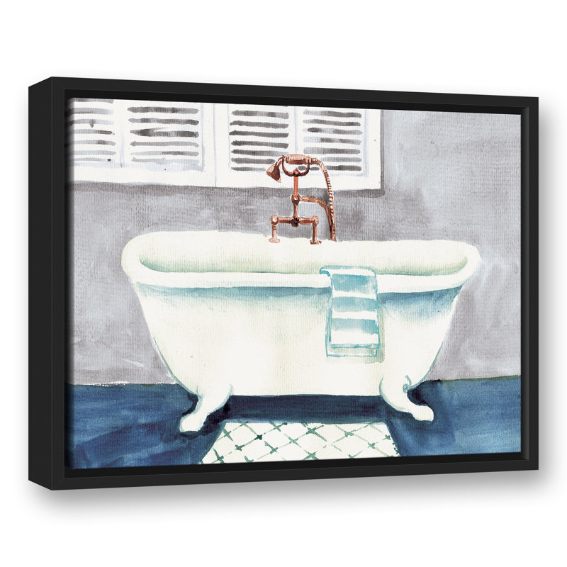 Baignoire sur pattes, H 17,75 po x l 21,75 po x P 1,75 po