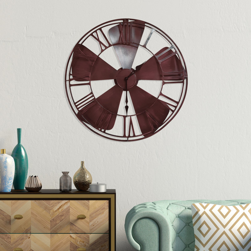 Ayansh Metal Wall Clock, 28.35"