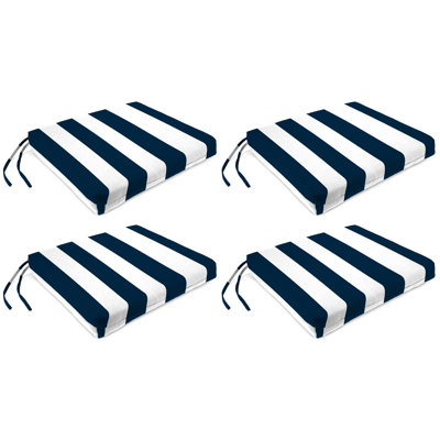 19" x 17" Outdoor Seat Cushion with Ties by Latitude Run