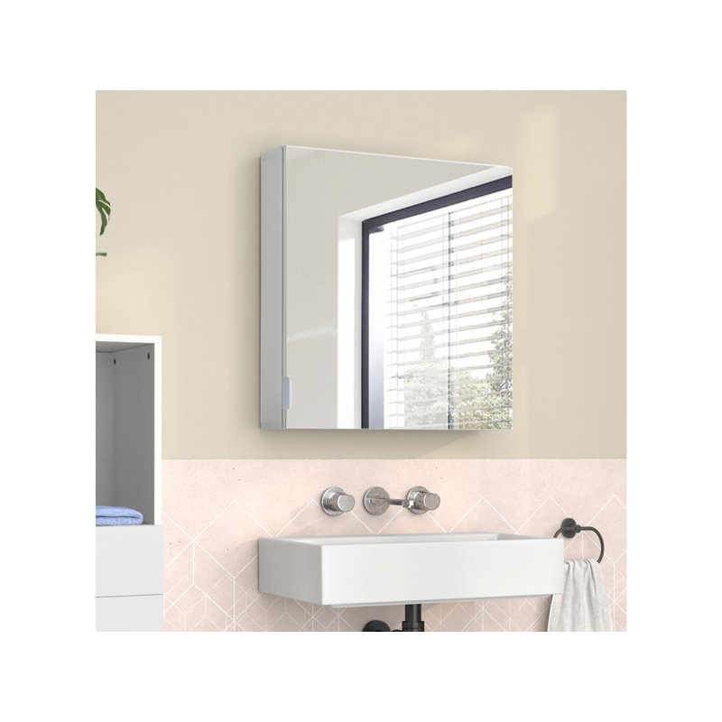 Rosabela W H Medicine Cabinet Mirror, White
