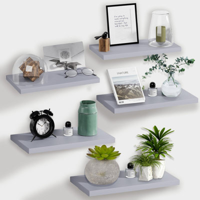 Carlean 5 Piece Floating Shelf