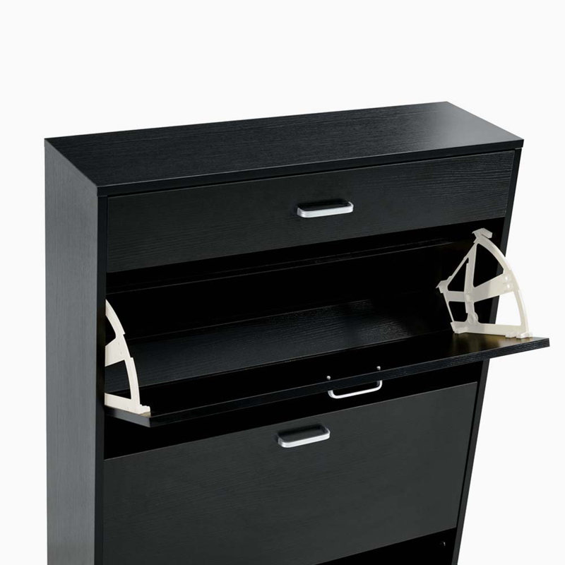 Malliyah 4 Pair Stackable Shoe Storage Cabinet