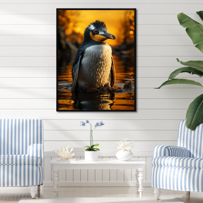 «Playful Snow Wonders Penguins III», reproduction sur toile