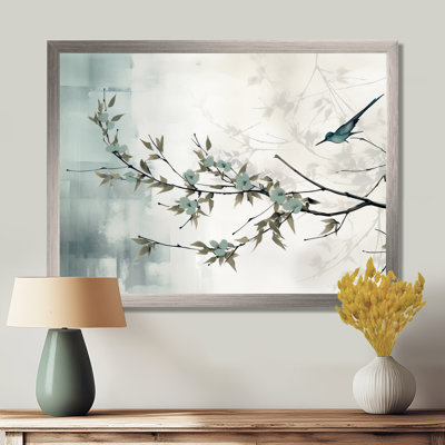 Asian Art Sumi Serenity Framed On Canvas Print