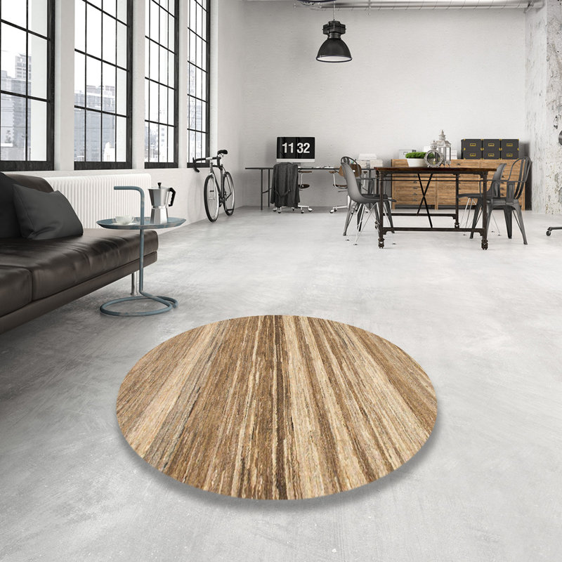 Anabal Abstract Indoor Rug, Round 4'