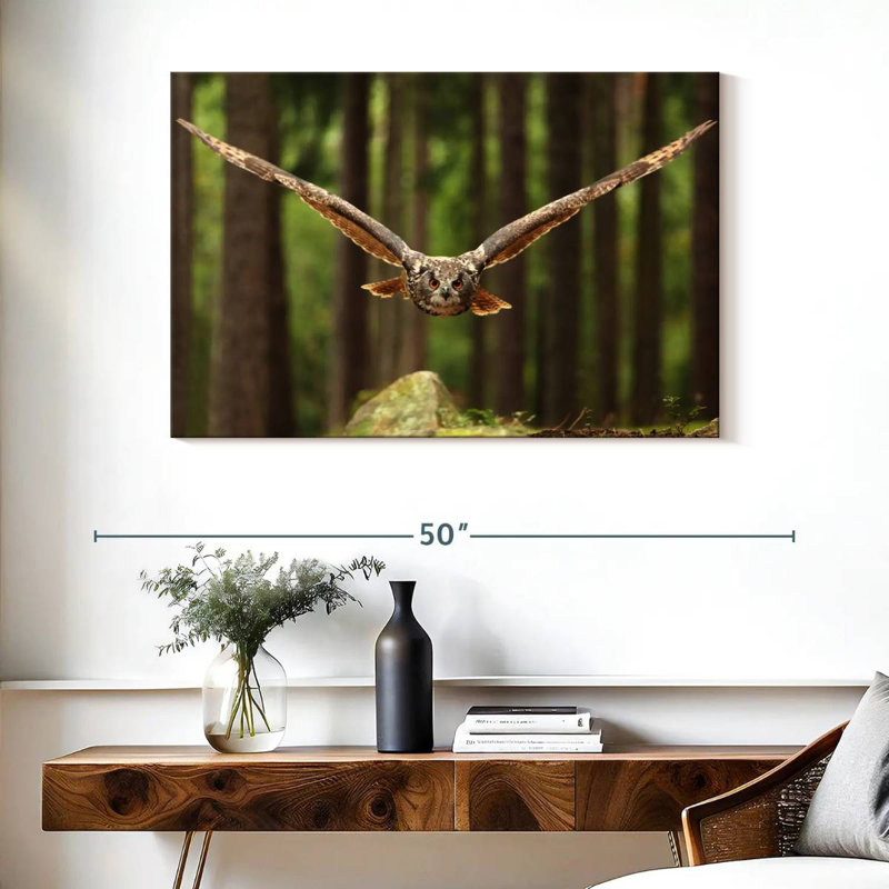 Crowle Eurasian Owl, 26" H x 39" W