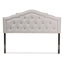 Tête de lit rembourrée en mousse et en polyester Avinsh, H 55,25 po x l 61,25 po x P 2,50 po-1577387406-1577387400