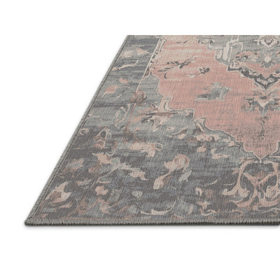 Machine Washable Gray Area Rug
