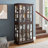 Timeless Display Case With Adjustable Shelves And Vintage Ruler Antique Storage Cabinet Shoe