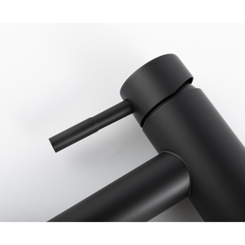 Single Hole Single Handle Bathroom Faucet, Matte Black