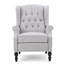 Fauteuil inclinable capitonné en tissu Modern