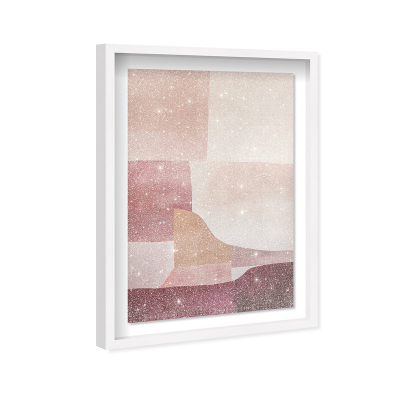 Ruby Dreams II Shadowbox Abstract Print by Oliver Gal, Black Frame, 10 x 15, White Frame, 25.5"H x 17.5"W
