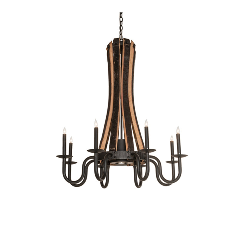 Barrel Stave 9 - Light Chandelier