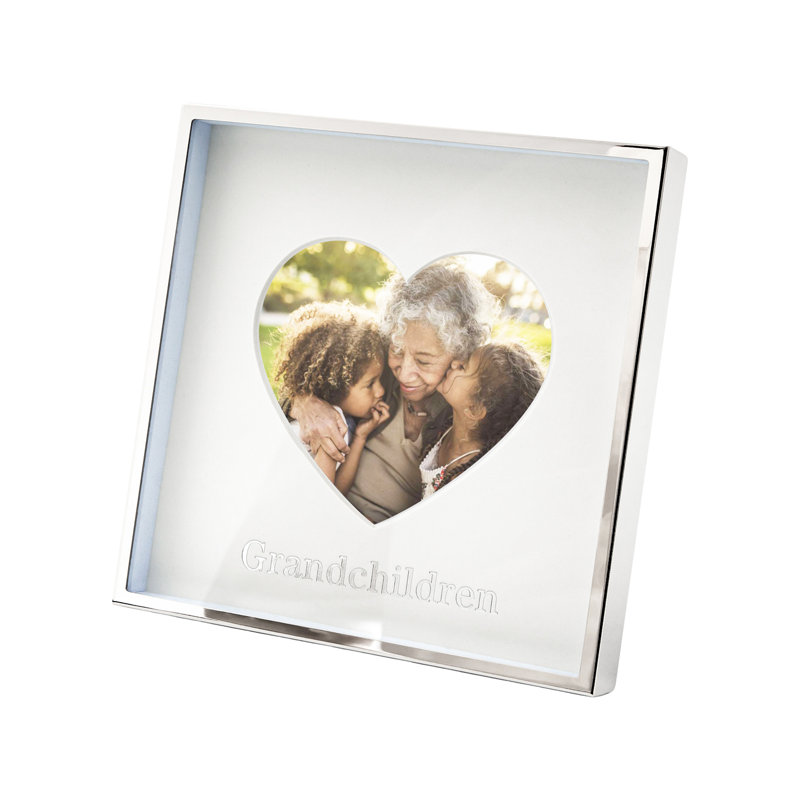 Silver Metal Picture Frame with Mat