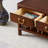 39.4in Retro style Shoe Storage Bench