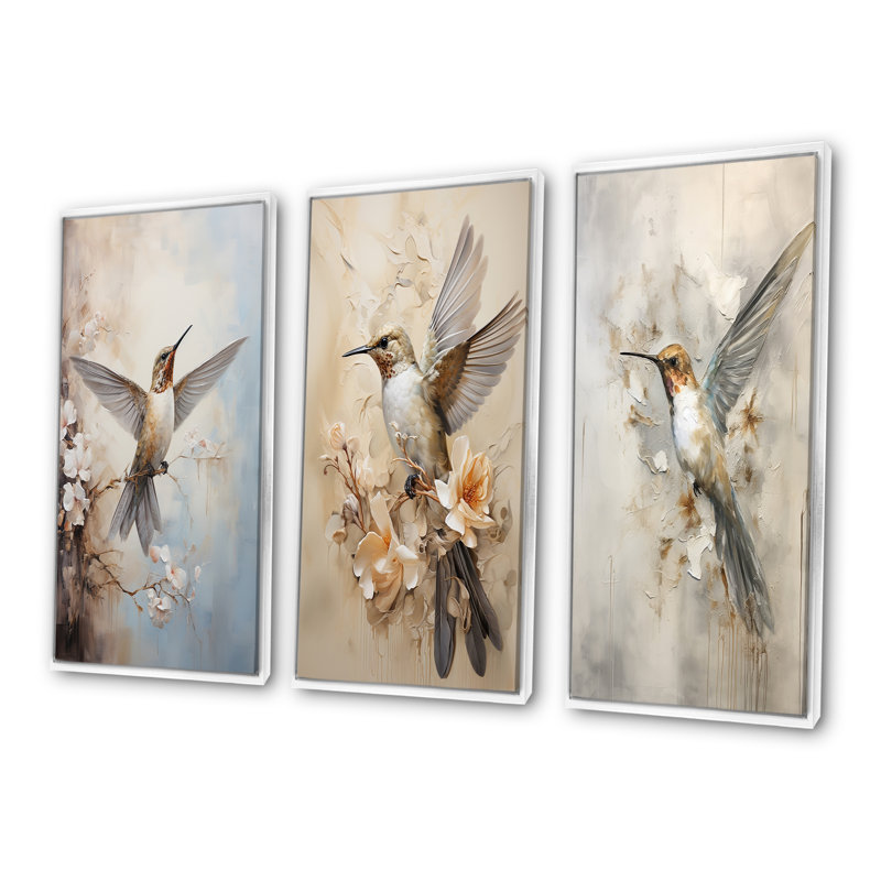 Ensemble de salon flottant Colibri - Colibri, H 40 po x l 60 po, Cadre flottant blanc