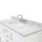 55'' Single Bathroom Vanity with Carrara Marble Top-55794952