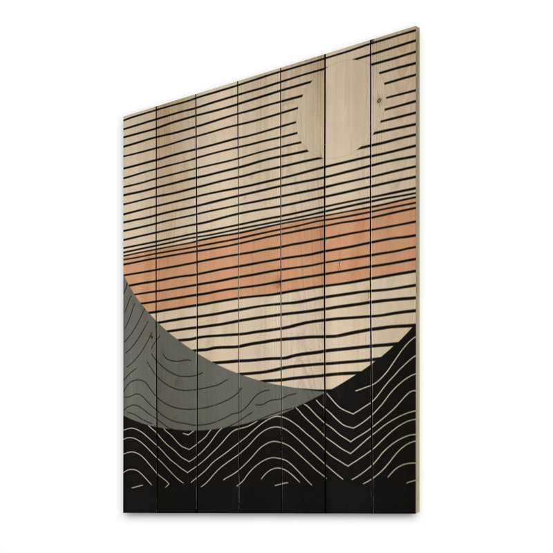 «Jasonlee Simple Horizon III» sur bois, H 20 po x l 10 po x P 0,78 po