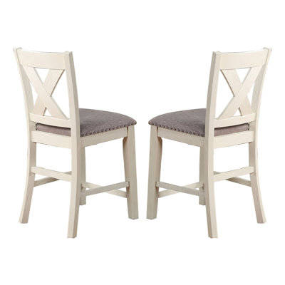Kaissar Solid Wood Counter Stool